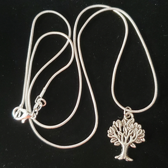 Tree of Life  22" \ .925 Sterling Silver Necklace - Picture 2 of 3